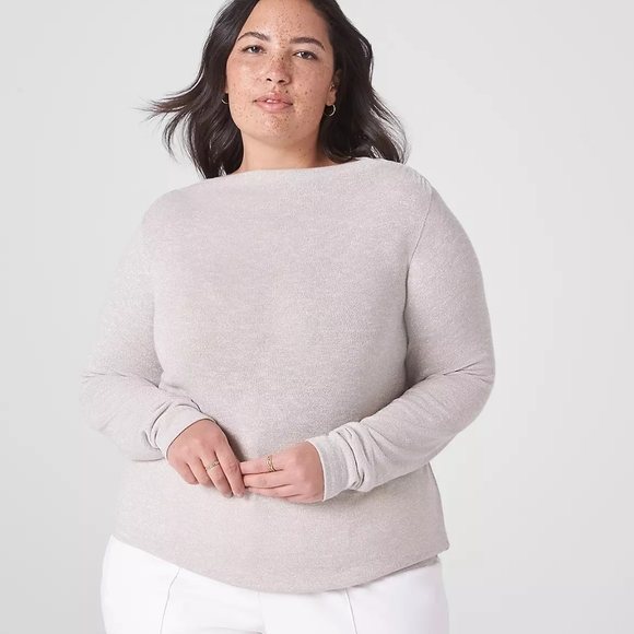 NWT Lane Bryant Lightweight Metallic Long Sleeve Sweater Women's Size 14/16 - Picture 10 of 10